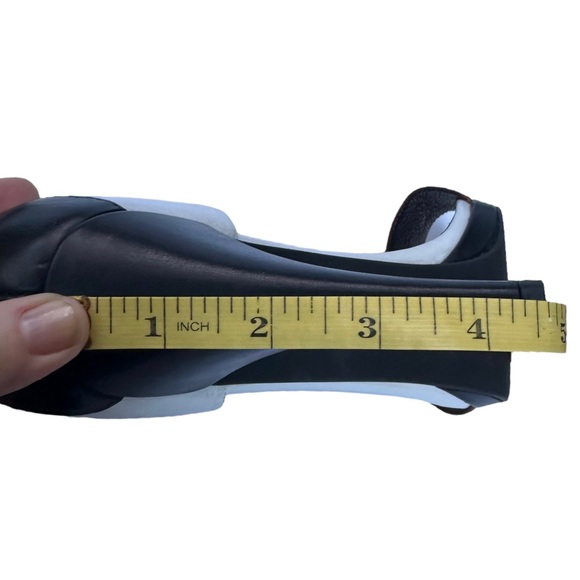 Heeled Sandal Claire Flowers Lizzy Leather White Black Brown Size 10 New Neutral - Picture 16 of 17